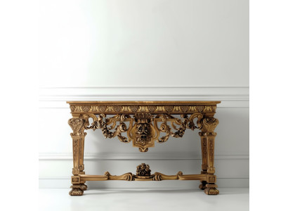 Mesa de consola Muebles madera Consola italiana Cómoda de consola Mesas de consola Madera maciza Tabla