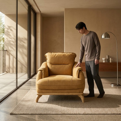 Sillón de una plaza Sala de estar Relax Diseño Muebles italianos Decoración italiana