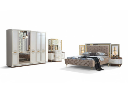 Conjunto de dormitorio de lujo exclusivo de 5 piezas en calidad premium.