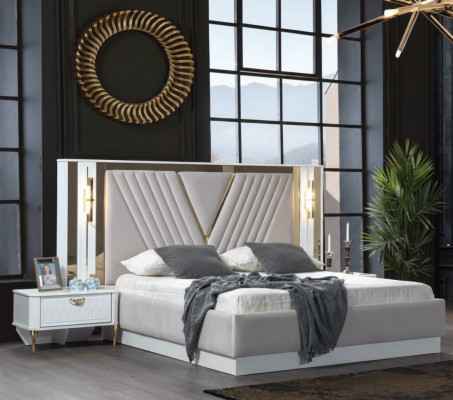 Cama Cama doble Camas Muebles Mobiliario Dormitorio Diseño de muebles