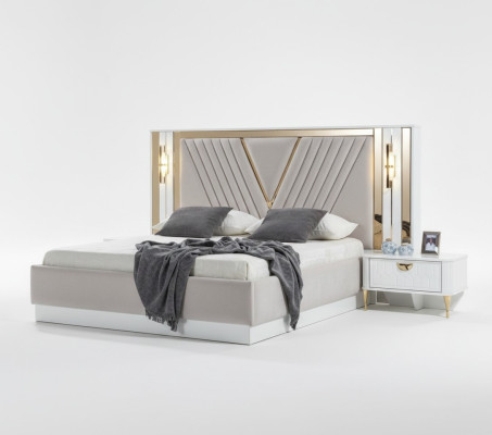 Mesita de noche diseño consola auxiliar habitación de madera lujo consolas