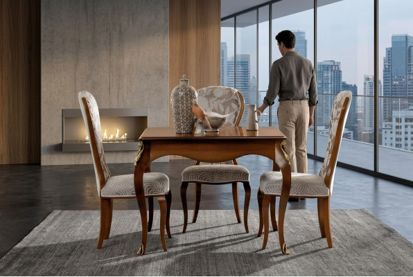 Juego de comedor completo: mesa de comedor 4 sillas; set de comedor grupo de comedor mesa de madera mesas de 5 piezas.