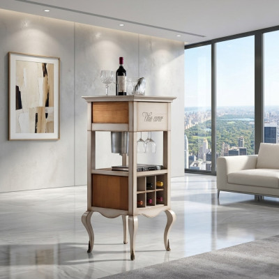 Mueble de bar, armario de bar, mesa de bar, estante, estante de vinos, armario de vinos, armario de lujo, vitrina.