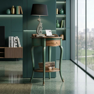 Escritorio de madera de secretaria, mesa consola, mueble consola, muebles consola, tocador nuevo.