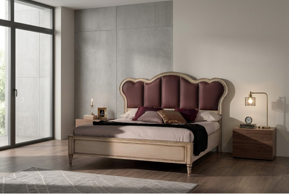 Cama doble Dormitorio Hotel matrimonial Lujo Cama 2x Mesita de noche Juego de 3 piezas. Camas Nuevo 