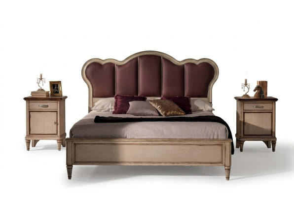 Cama doble Dormitorio Hotel matrimonial Lujo Cama 2x Mesita de noche Juego de 3 piezas. Camas Nuevo 