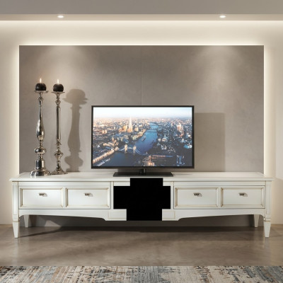 Servidor Mesa de ajedrez TV LED Display Salón Armario 220cm aparador nuevo
