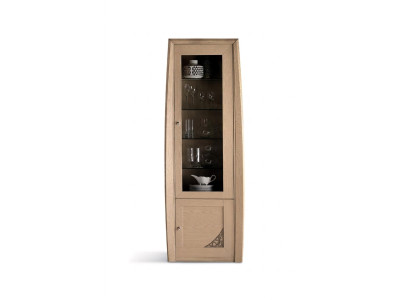 Vitrina armario de vidrio Vitrinas Armarios de salón Muebles italianos Armario de vidrio