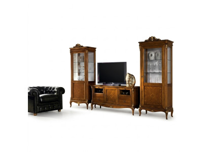 Mueble de televisión Aparador de sala de estar cajón de televisión muebles barrocos italianos