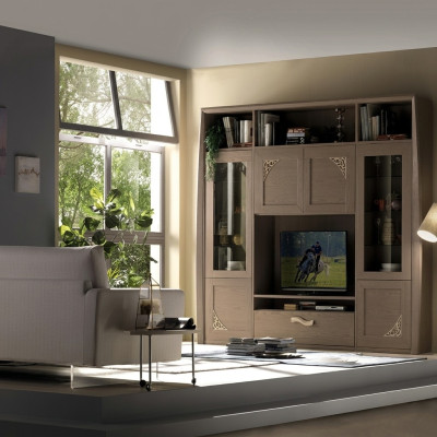 Mueble de pared aparador vitrina madera muebles de salón mueble de televisión diseño vitrinas
