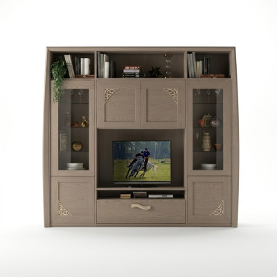 Mueble de pared aparador vitrina madera muebles de salón mueble de televisión diseño vitrinas