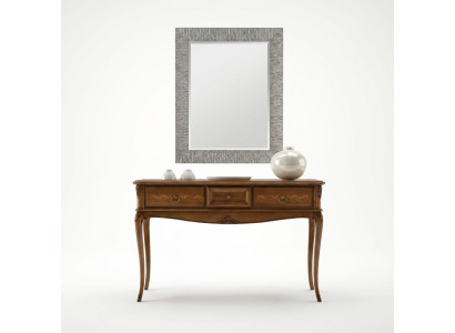 Mesita de noche para consola, mesa auxiliar de dormitorio de diseño moderno en madera marrón.