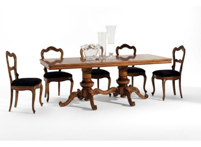 Mesa de comedor de lujo, mesa de madera maciza muebles de Italia mesas de comedor decoración