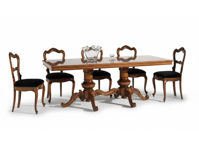 Mesa de comedor de lujo en madera maciza muebles Italia Mesas de comedor