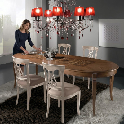 Silla con patrones tallados Sillas de madera natural Comedor Sillón Butaca Muebles