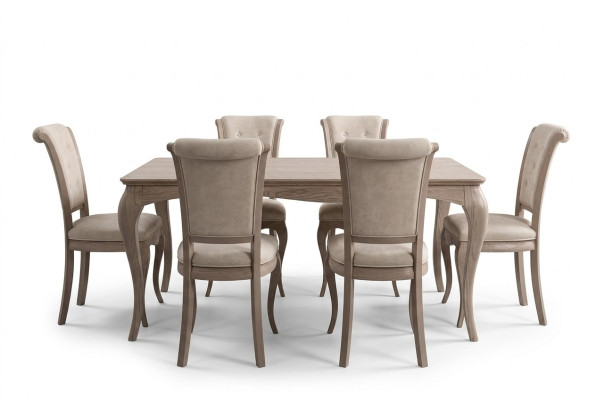 Mesa de comedor Conjunto de comedor Muebles Grupo de mobiliario Mesa + Juego de sillas 6 piezas Set 7 piezas.