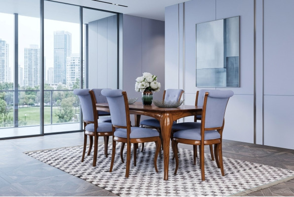 Sillas Sala de estar Comedor Sillón Silla tapizada sin apoyabrazos Sillón de lujo
