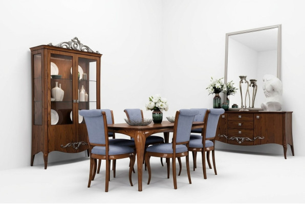 Conjunto de comedor Grupo de comedor Mesa Mesas 9 piezas Juego completo Mesa de comedor 6 sillas Grupo