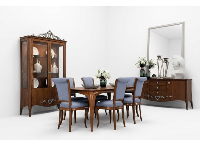 Conjunto de comedor Grupo de comedor Mesa Mesas 9 piezas Juego completo Mesa de comedor 6 sillas Grupo