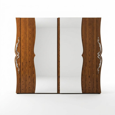 Dormitorio Armario Muebles de madera Barroco Nuevo Armario clásico Armarios