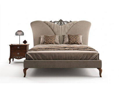 Cama Cama doble Madera maciza Dormitorio Muebles Vaccari cav giovanni Nuevo