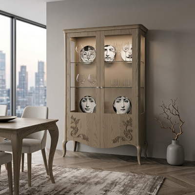 Sala de estar aparador armario de vidrio vitrina aparador de comedor muebles de madera armarios.
