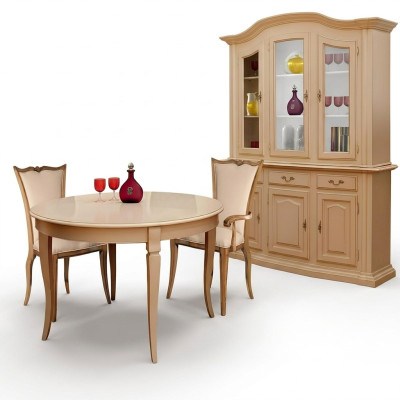 Muebles de comedor de madera maciza armario vitrina de madera real aparador vitrina de vidrio nuevo