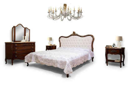 Diseño de dormitorio, muebles clásicos de lujo, cama moderna, conjunto de 2 camas, 4 piezas.