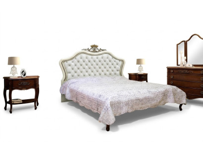 Cama doble dormitorio muebles en madera maciza Vaccari cav giovanni Cama Nueva