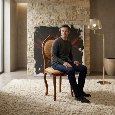 Muebles de comedor de madera sillas diseño de lujo silla tapizada respaldo asiento mobiliario de oficina nuevo