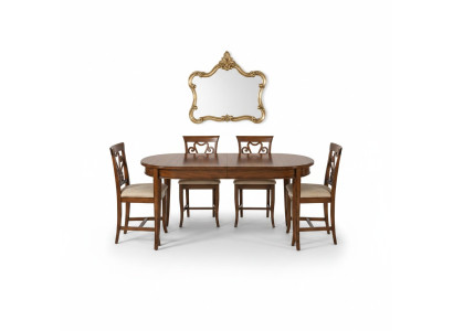 Mesa de comedor + 4 sillas Silla Juego de comedor Grupo de esencia Mesa moderna Conjunto de mesas