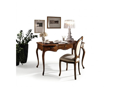 Mesa de escritorio de diseñador Silla de oficina Conjunto de muebles italiano Secretaria Sillón 2 piezas.