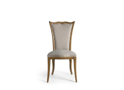 Sillas acolchadas 1x Sillón Sala de estar comedor Tela Silla de diseñador de lujo