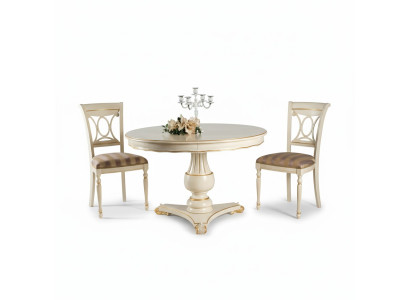 Grupo de 2 sillas de comedor de madera de lujo, juego de muebles de comedor.