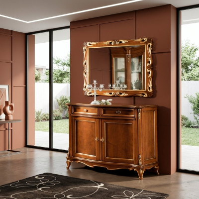 Sideboards de madera armario muebles cómodas marrón cómoda aparador aparador macizo