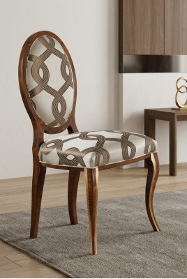 Comedor Muebles de madera Sillas Diseño de lujo Silla tapizada Respaldo Asiento Muebles de oficina Nuevo
