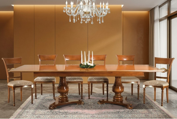 Mesa extensible de diseño clásico Mesa de comedor italiana Madera Essen