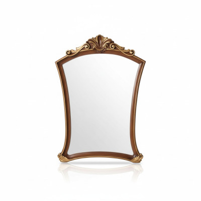 Espejo de diseño clásico italiano Espejo de pared de madera Stand Wall Italia Nuevo