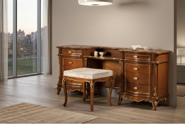 Mesa de consola de diseñador de madera Mesa de consola Consolas Muebles de tocador.