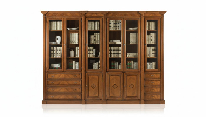 Estantería de libros marrón armario vitrina estante de libros vitrina librería estantes nuevo