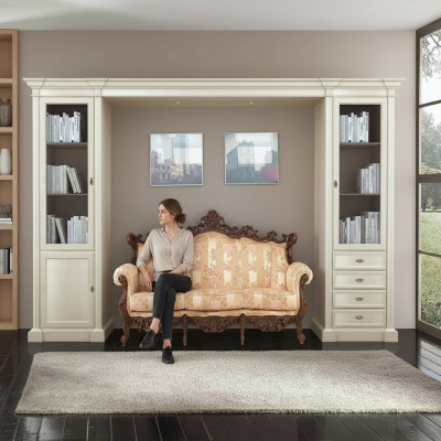 Mueble de sala de estar de madera armario vitrina muebles de televisión paredes de armario diseño moderno de sala de estar
