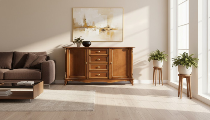 Muebles de lujo con cajones armario estantería armario de madera Italia aparador cómoda armario