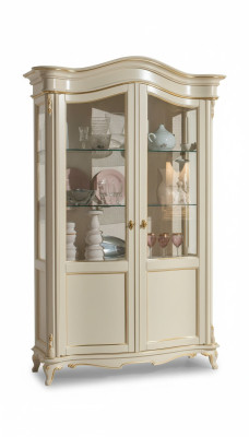 Vitrina italiana de muebles de lujo Vitrinas Cómoda Armario de diseño de vidrio
