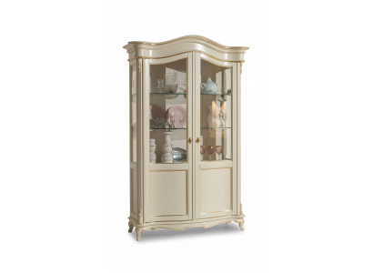 Vitrina italiana de muebles de lujo Vitrinas Cómoda Armario de diseño de vidrio