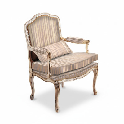Sillón de 1 plaza Sofás Asiento Tela Salón Textil Lujo Muebles Estilos Thorn Elisa