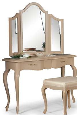 Vanity with mirror bedroom furniture design bedside table stool 2pcs. New