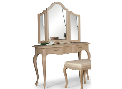 Vanity with mirror bedroom furniture design bedside table stool 2pcs. New