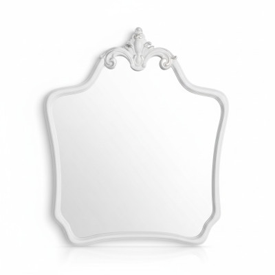 Espejo de diseño clásico Espejo de pared italiano de pie de madera Italia Nuevo