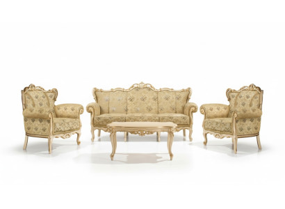 Mueble de asiento italiano. Muebles clásicos. Set de asientos acolchados. Sofá. Sofá. Nuevo