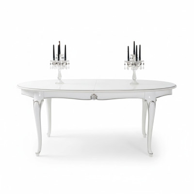 Mesa de comedor de lujo en madera maciza de Italia, muebles de comedor, mesas de comedor, decoración.